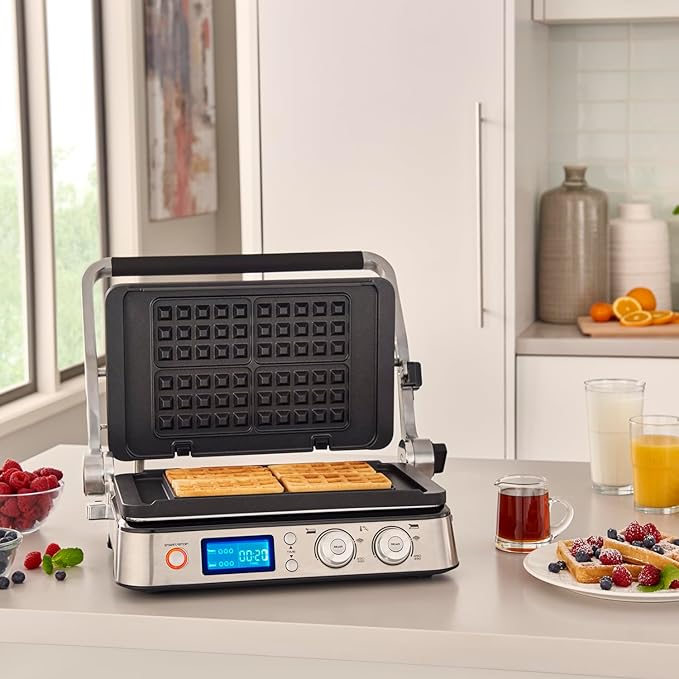 De'Longhi CGH1030D Livenza All-Day Grill, Griddle and Waffle Maker Silver Large (32)